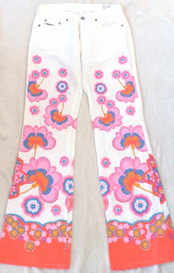 NEW DIESEL Womens/Juniors floral 'hippy-style' pants Size 27