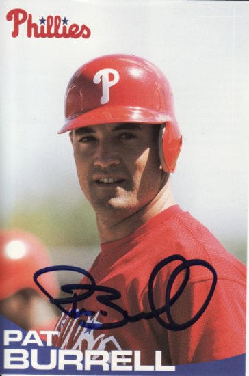 Pat Burrell Signed Autograph 5x7 photo! Phillies