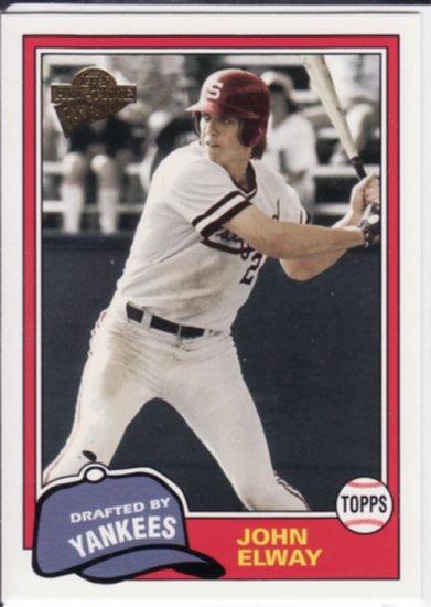 John Elway Topps Fan Favorites baseball card