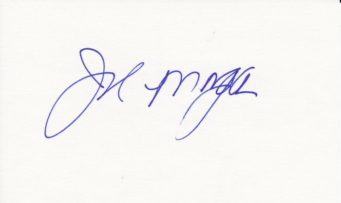 Joe Morgan Autograph Signed Index card! Cincinnati Reds HOF