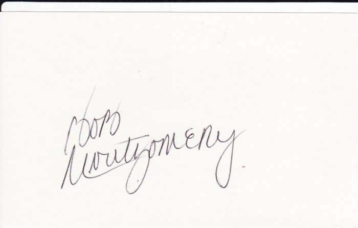 Bob Montgomery Autograph! Boston Red Sox Signed
