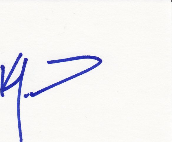 Ken Morrow Autograph Signed Index Card! USA Hockey Gold