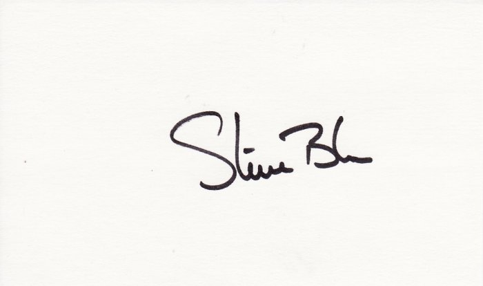 Steve Blass Autograph Signed Index Card! Pittsburgh Pirates