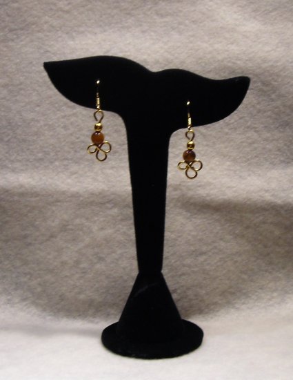 LC990E - Tiger Eye Beaded Earrings
