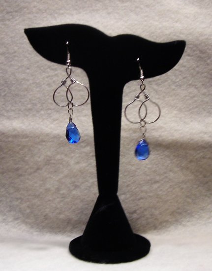 LC984E - Capri Blue Swaroski Earrings