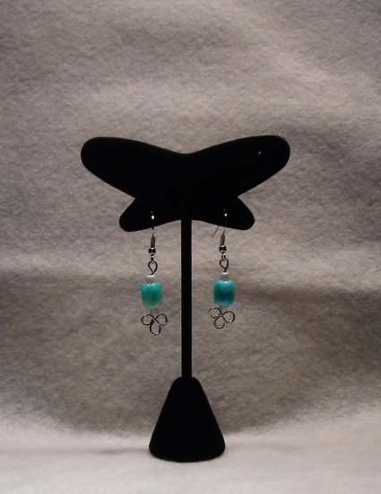 LC991E - Sea Green Beaded Earrings