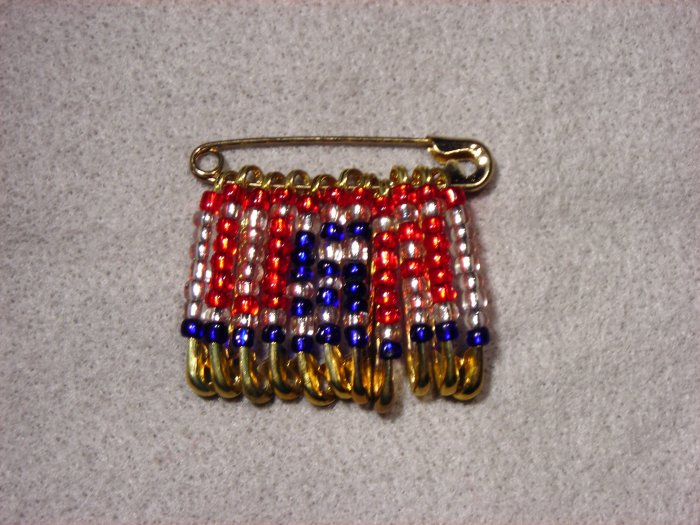 LC804F - Large Patriotic Friendship Pins (clear style)