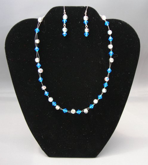 LC976S - Capri Swarovski Necklace and Earring Set