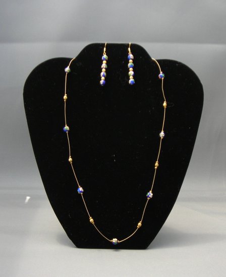 LC948S - Cloisonne Beaded Necklace and Earring set