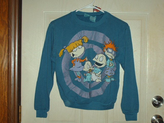 Gently Worn Size Large (10/12) Childrens Rugrats Sweatshirt - Unisex