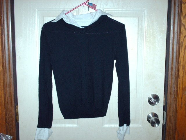 Girl's French Toast Layered Look Sweater Size 10/12 Gently Used
