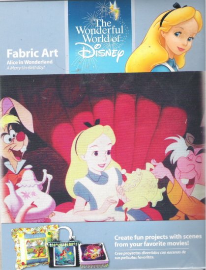 Alice in Wonderland Fabric Art A Merry Un-Birthday