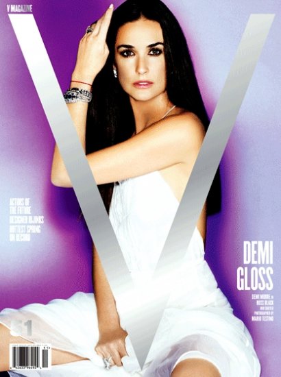 V MAGAZINE Poster SET 2' x 3' Testino & Demi Moore COVER 2008 New