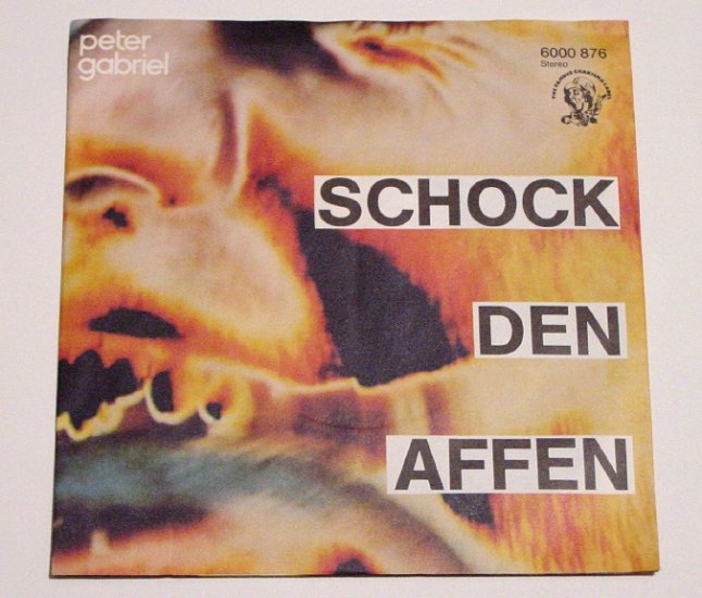 Peter Gabriel * SHOCK THE MONKEY * Original Rare German 45rpm 1982 Mint