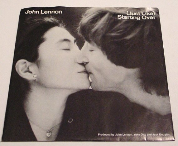 John Lennon * STARTING OVER * Original 45rpm with Picture Sleeve Rare 1980 Mint