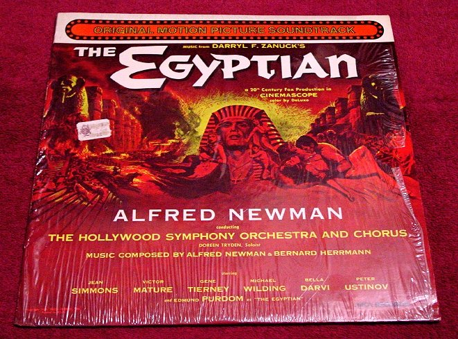 THE EGYPTIAN Original Soundtrack LP Alfred Newman / Bernard Herrman ShrinkWrap 1954 Re-Master MINT