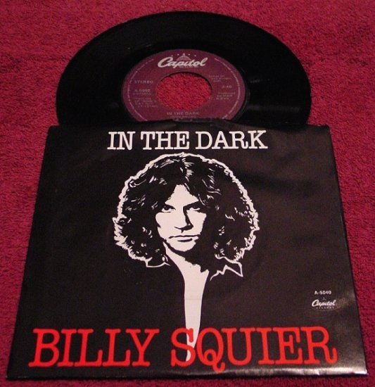 Billy Squier * IN THE DARK * Original 45rpm with Picture Sleeve 1981 Mint