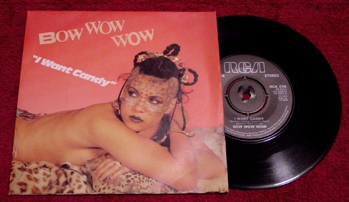 Bow Wow Wow * I WANT CANDY * Original 45rpm with Picture Sleeve 1982 Mint