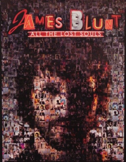 James Blunt ALL THE LOST SOULS Original Poster 2' x 3' Rare 2007