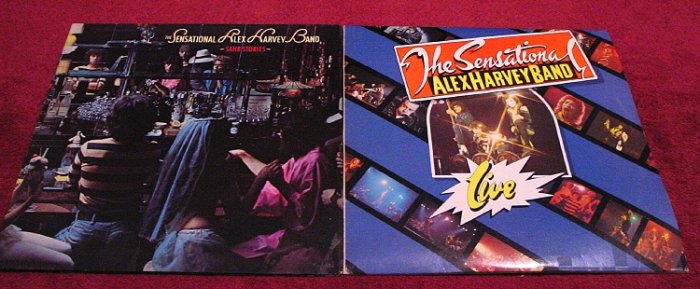 Alex Harvey Original LP Collection * SAUB STORIES & LIVE * Rare 1975 Mint