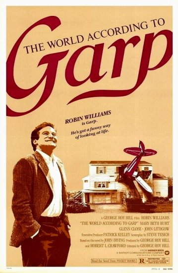 THE WORLD ACCORDING TO GARP Original Movie Poster * ROBIN WILLIAMS * 27" x 40" Rare 1982 Mint