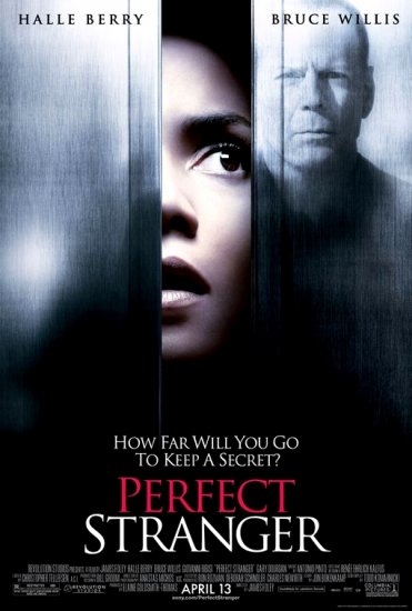 PERFECT STRANGER Original Movie Poster * BRUCE WILLIS & HALLEY BERRY * Huge 4' x 6' Rare 2007 Mint