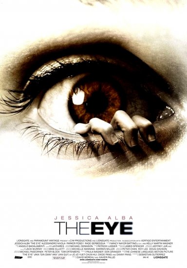 THE EYE Original Movie Poster * JESSICA ALBA * Huge 4' x 6' Rare 2008 Mint