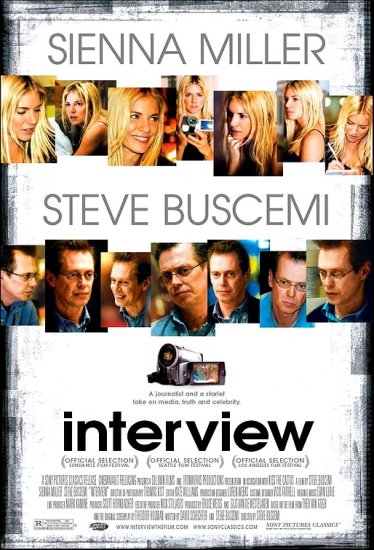 Buscemi's INTERVIEW Original Movie Poster 27" x 40" * SIENNA MILLER * Rare 2007 Mint
