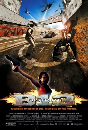 Luc Besson's DISTRICT B 13 Original Movie Poster * PARKOUR * 2' x 3' Rare 2006 Mint