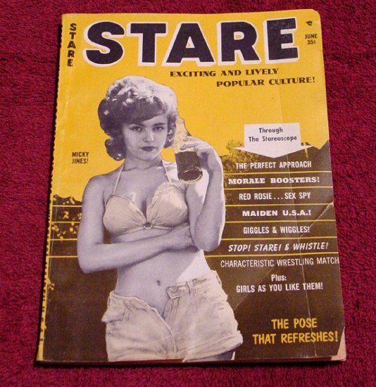 STARE Pin-up Magazine * Betty Page * Rare CheeseCake 1963 MINT