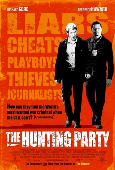 THE HUNTING PARTY Orriginal Movie Poster * RICHARD GERE & TERRANCE HOWARD * 27" x 40" Rare 2007 Mint