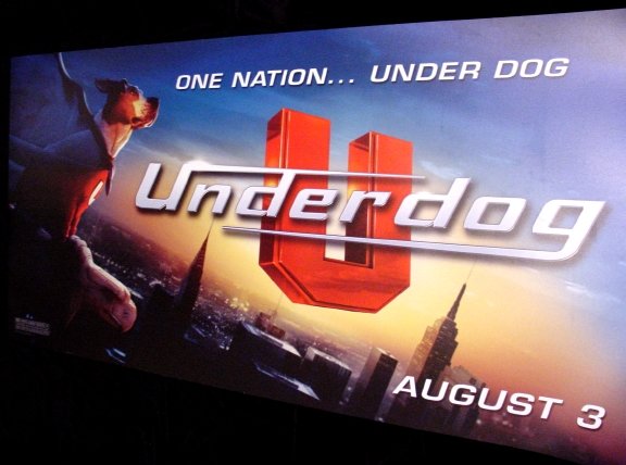 Disney's UNDERDOG Original Movie Poster * WIDESCREEN * Huge 3' x 6' Rare 2007 Mint
