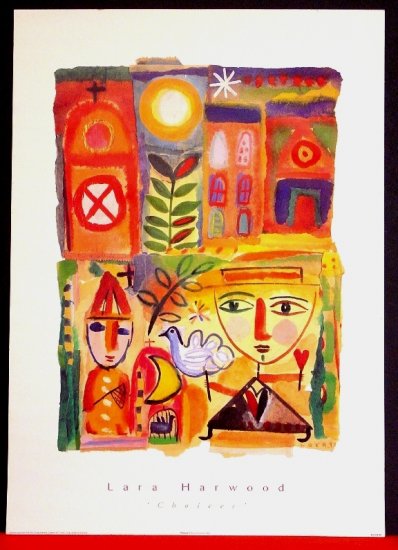 Lara Harwood Original Fine Art Poster * CHOICES * 2' x 3' Rare 1996 Mint