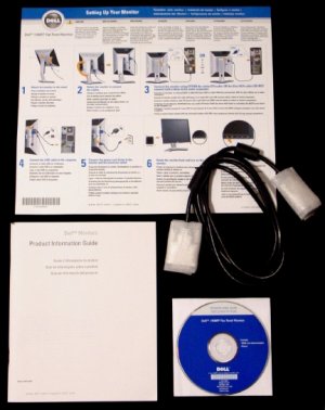 DELL 1908FP CD & Manual & Set-up Guide & DVI-D Cable * ONLY * New