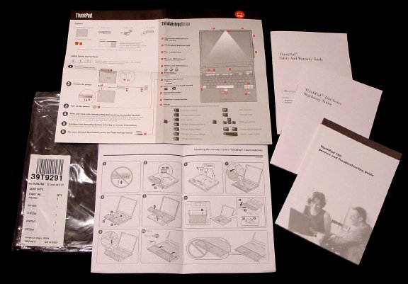 IBM T 60 Manual * ONLY * & TroubleShoot Guide & Start Guides / Books NEW