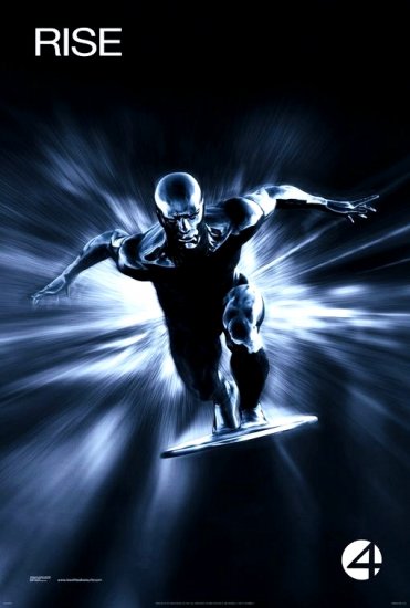 Fantastic 4 Movie Poster * RISE of THE SILVER SURFER * 4' x 6' Rare 2007 NEW