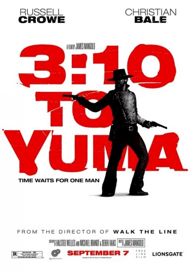3:10 TO YUMA Movie Poster * CHRISTIAN BALE & RUSSELL CROW * 4' x 6' Rare 2007 NEW