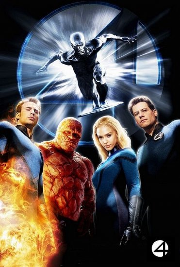 Fantastic 4 Movie Poster * RISE of THE SILVER SURFER * 4' x 6' Rare 2007 NEW
