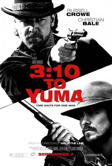 3:10 TO YUMA Movie Poster * CHRISTIAN BALE & RUSSELL CROW * 4' x 6' Rare 2007 NEW
