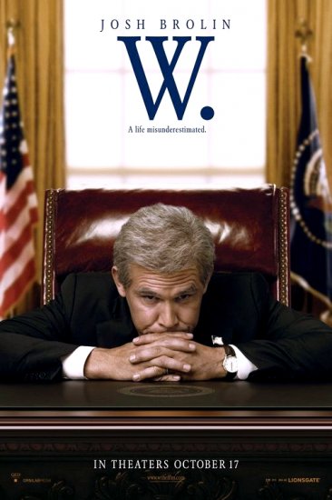 Oliver Stone's W. Movie Poster * JOSH BROLIN & RICHARD DREYFUSS * 4' x 6' Rare 2008 NEW