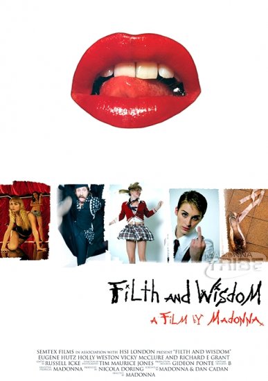 Madonna FILTH AND WISDOM Movie Poster * HOLLY WESTON & EUGENE HUTZ * 27" x 40" Rare 2008 NEW