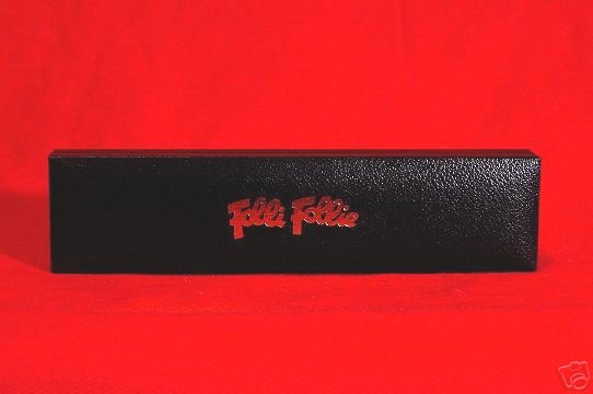 Folli Follie CASE for Wristwatch ~ Black Leather NEW