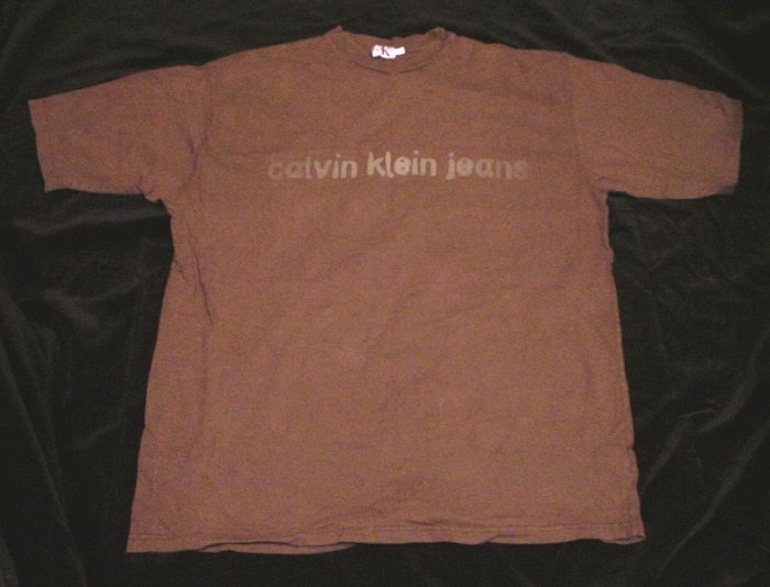 CALVIN KLEIN JEANS Soft Cotton Vintage T-Shirt Medium MINT