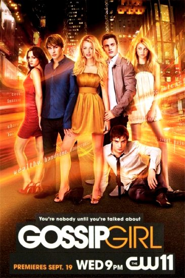 Ziegesar's GOSSIP GIRL Poster * Original CAST * CW 2' x 3' Rare 2007 NEW