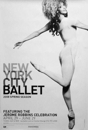 NYC BALLET Original Poster * JEROME ROBBINS * 2' x 3' Rare 2008 Mint