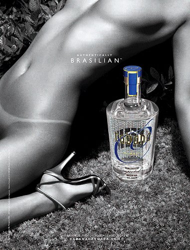 CABANA CACHACA Liquor AD Poster * NUDE * 2' x 3' Rare 2008 MINT