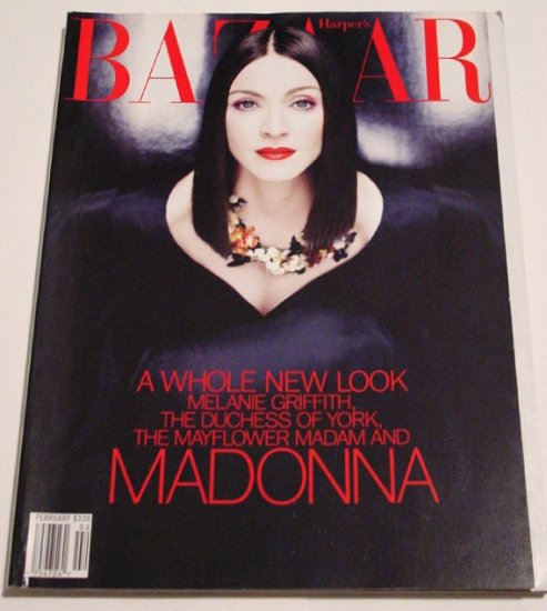 Bazaar Magazine * MADONNA * Cover & Spread FEB 1999 MINT