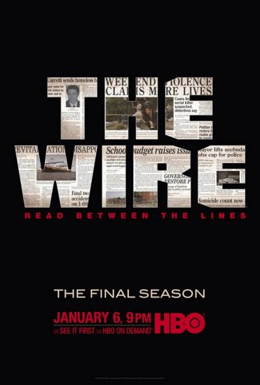 THE WIRE Poster * FINAL SEASON * HBO Huge 4' x 5' Rare 2008 NEW