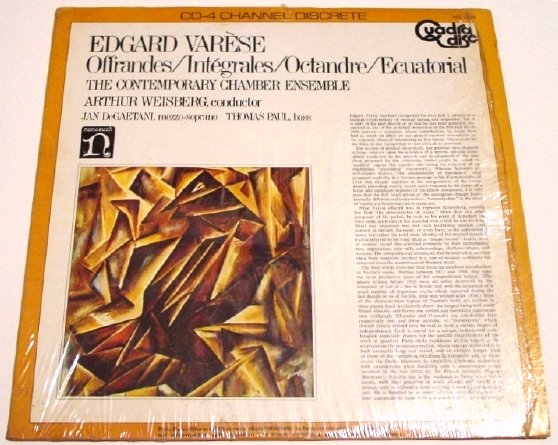Edgard Varese Original 4 Channel QUAD LP * OFFRANDES / INTEGRALES * with ShrinkWrap 1972 Mint
