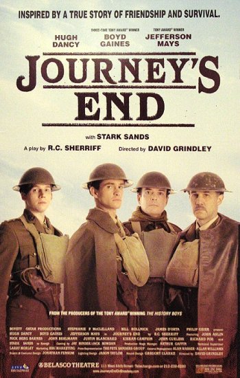 JOURNEY'S END Broadway Poster * HUGH DANCY * 14" x 22" Rare 2007 NEW